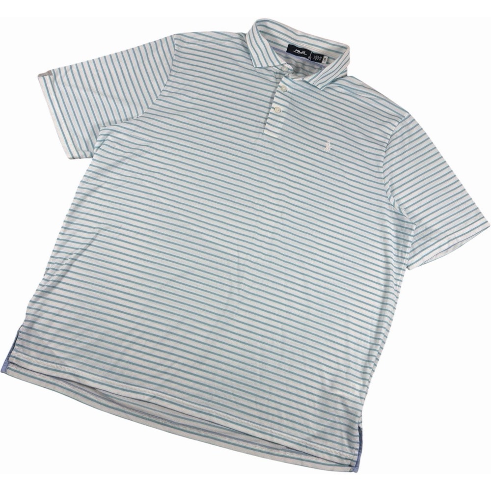 RLX Ralph Lauren Men's Striped Performance Shirt Size XXL